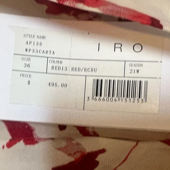 IRO Carta silk Mini Dress NWT - Picture 8 of 16